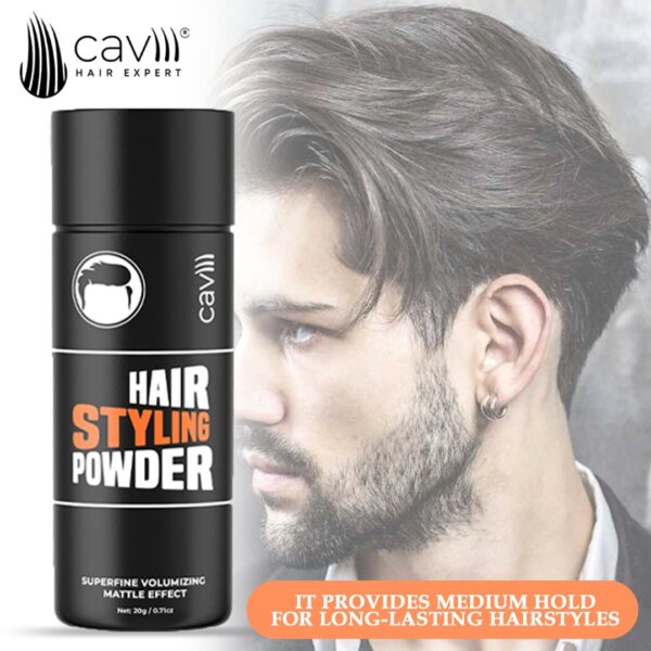 caviii hair styling texture powder for men and women,volumzing powder for natural matte hair style look - Image 3