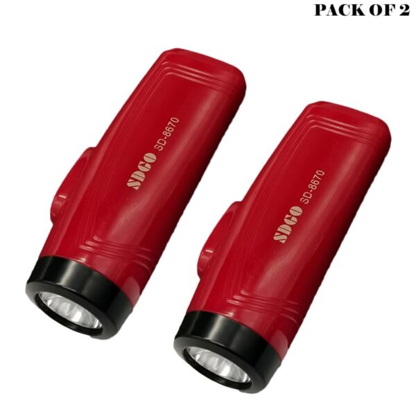 pack of 2  portable super bright usb rechargeable multifunction flashlights sd-8670 - Image 10