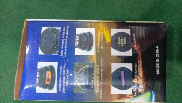 handle led camping lantern rechargeable tent lamp solar powered camping lamp for outdoor(random color) - Image 3