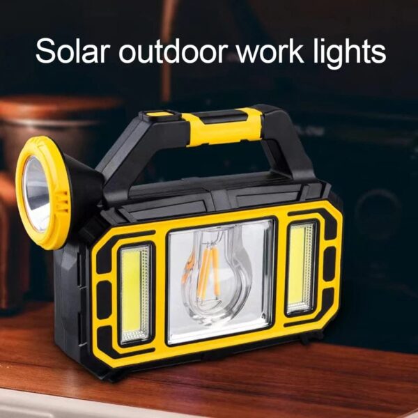 solar lantern emergency camping lamp + mobile power bank for outdoor camping hiking - Image 2