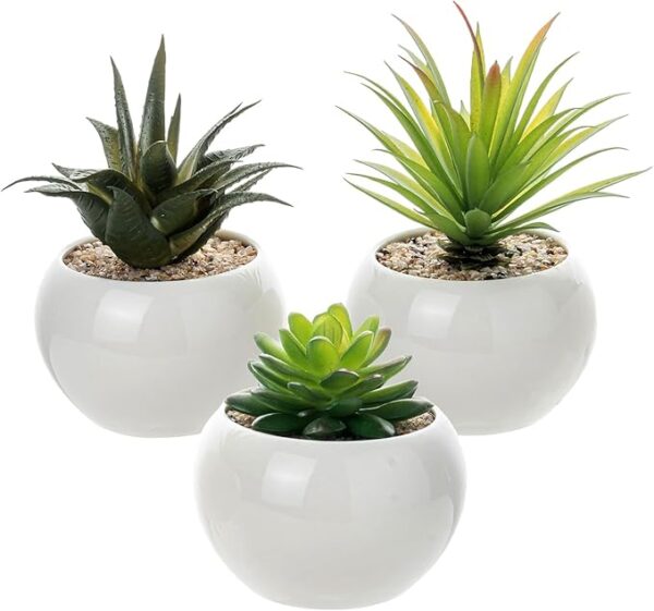 mini plant artificial flowers decoration | artificial plants ball for home (1 pc round shape) - Image 2