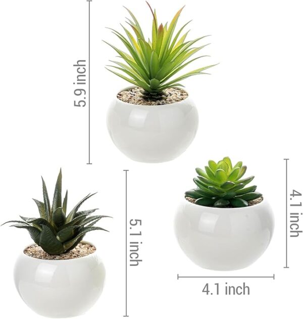 mini plant artificial flowers decoration | artificial plants ball for home (1 pc round shape) - Image 4