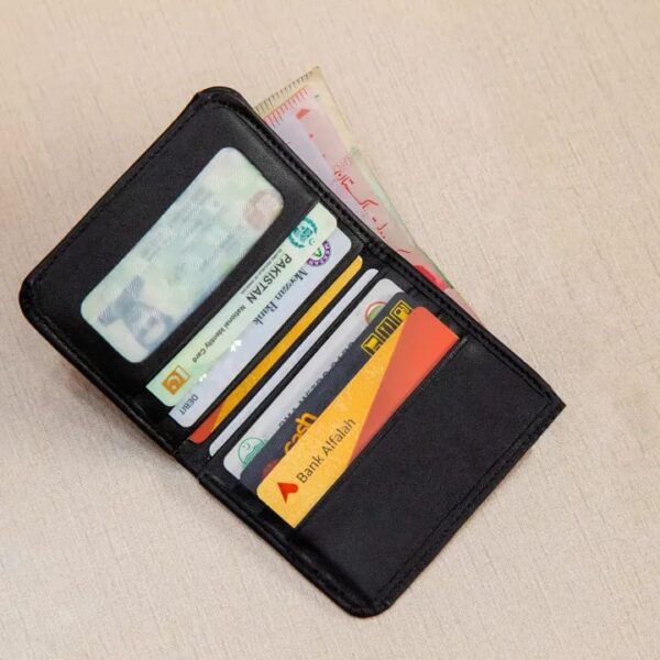 smart leather wallet   for men puma wallet best quality (random) - Image 2