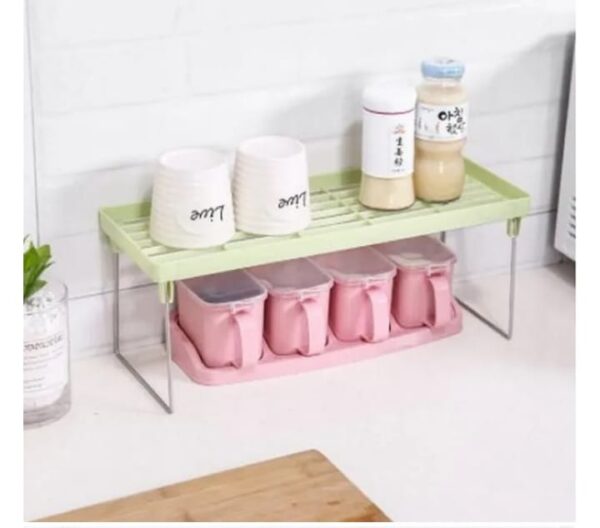 folding stack up shelf for spice jars cabinet shelves foldable shelf stand spice jars rack cupboard storage support kitchen accessories pantry organizer - Image 6