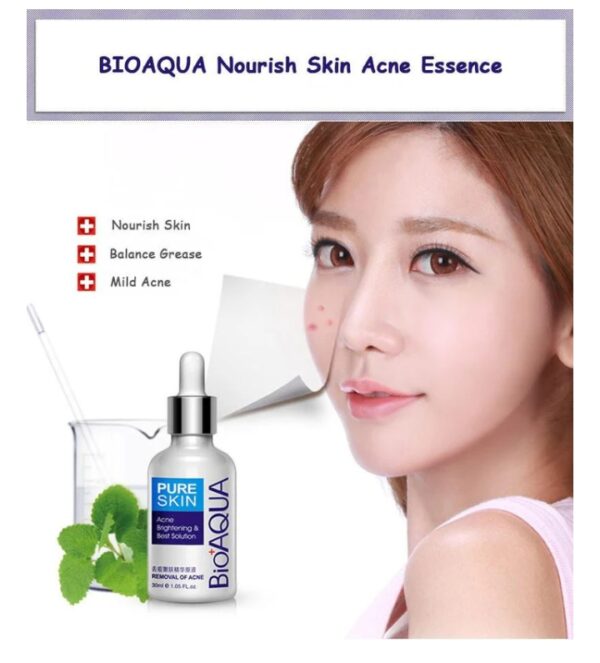 bioaqua anti-acne serum removal of acne essence liquid 30ml - Image 5