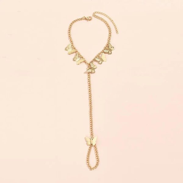 beautiful butterfly hand charm bracelet for girls - Image 3