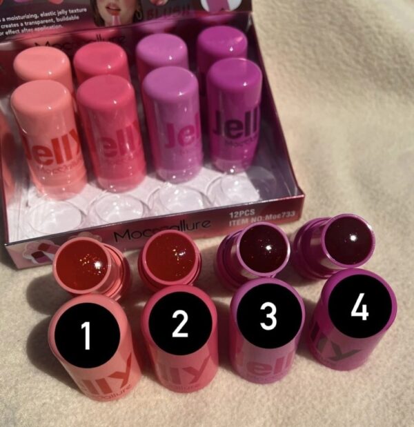 jelly blush stick blush lip gloss stick blusher long lasting natural moisturizing makeup water tint lip - Image 4