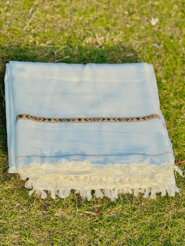 as premium handmade shawls / high quality traditional wool shawl for men - Image 8