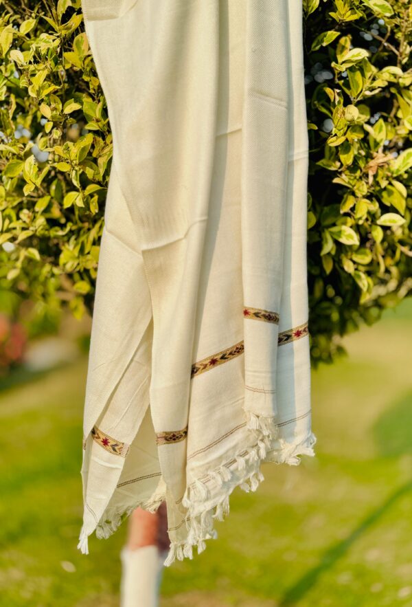 as premium handmade shawls / high quality traditional wool shawl for men - Image 7