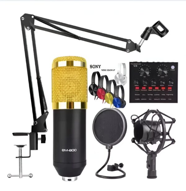 v8 bm-800 podcast mic set youtube recording mic set - Image 3