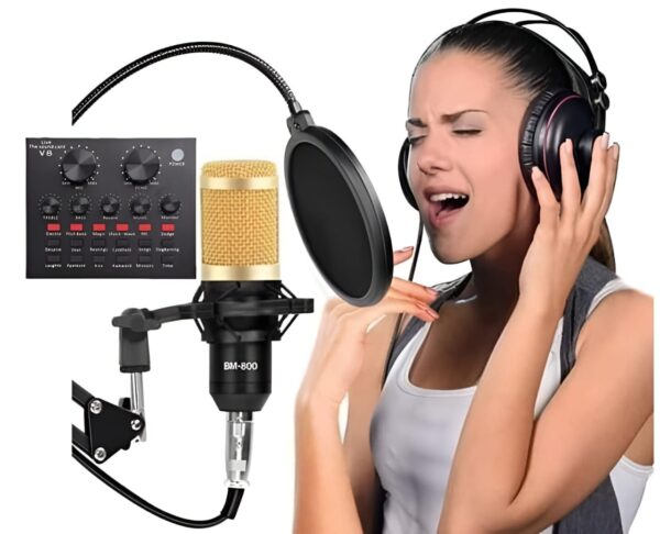 v8 bm-800 podcast mic set youtube recording mic set - Image 4