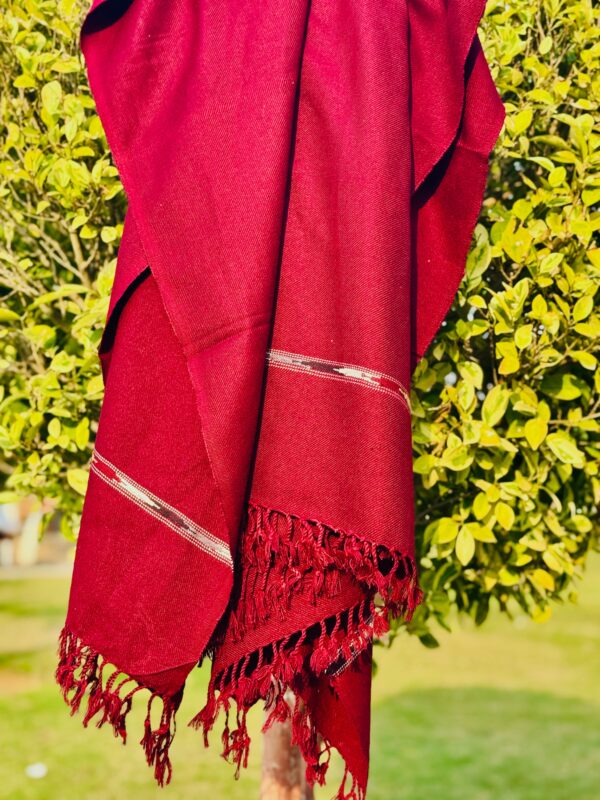 as premium handmade shawls / high quality traditional wool shawl for men - Image 5