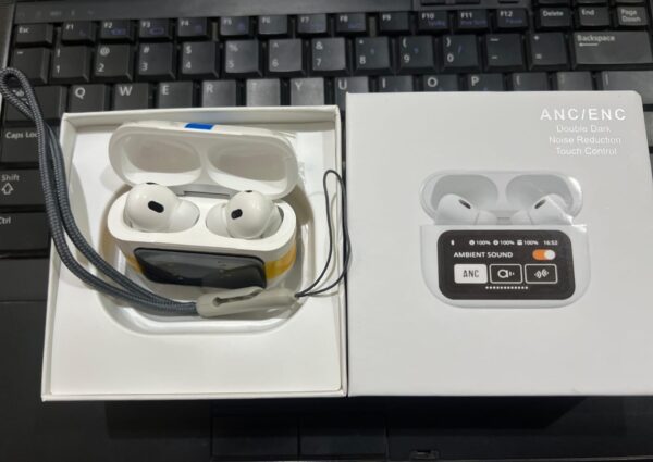 air a9 pro digital display case airpods  / anc/enc touch screen wireless earbuds - Image 8