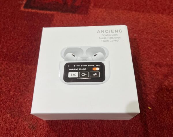 air a9 pro digital display case airpods  / anc/enc touch screen wireless earbuds - Image 6