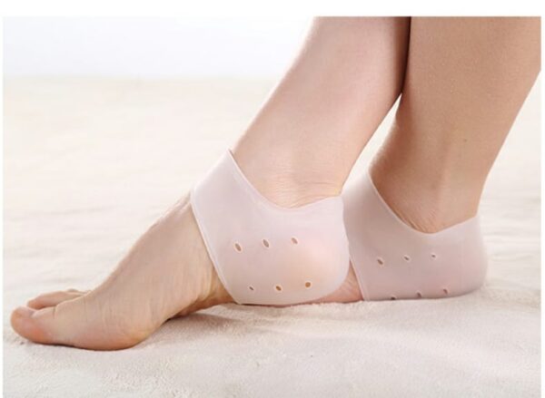 pair of half heel pain anti crack silicone set - anti crack  for pain relief unisex with box - Image 3
