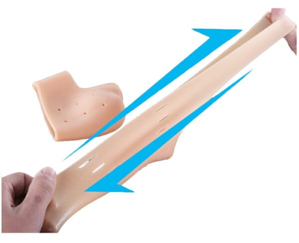 pair of half heel pain anti crack silicone set - anti crack  for pain relief unisex with box - Image 5
