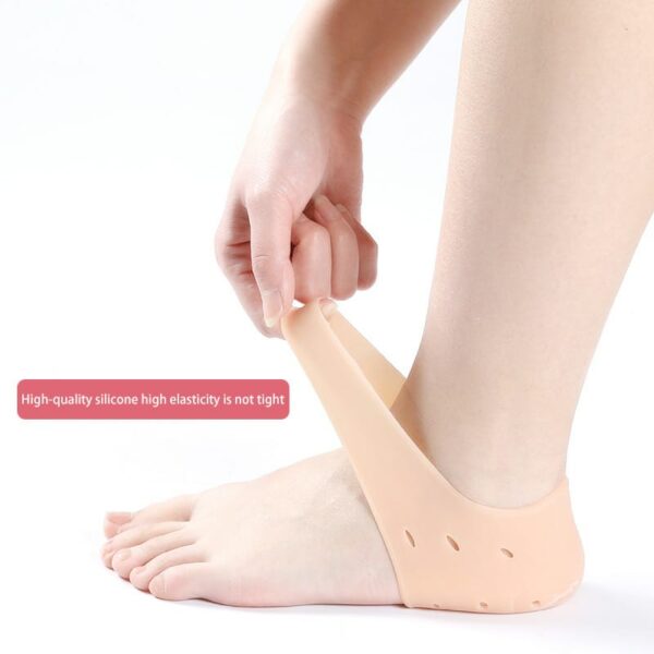 pair of half heel pain anti crack silicone set - anti crack  for pain relief unisex with box - Image 4
