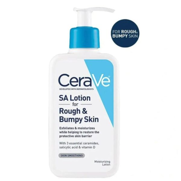 cerave sa lotion for rough and bumpy skin for making it more hydrated - 237ml