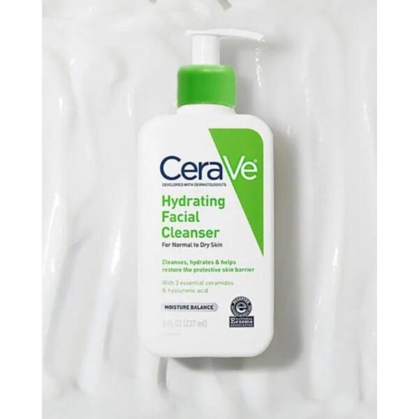 cerave hydrating facial cleanser - 236 ml - refresh the skin without over-stripping it