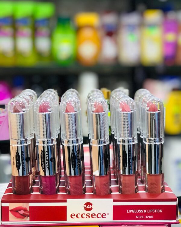 highly pigmented, soft and smooth texture matt - 2 in 1 lipstick + lipgloss (random color) - Image 3