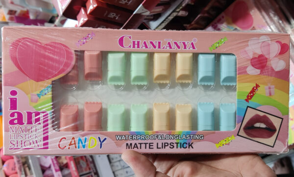 chanlanyan candy style longlasting mate lipstick - 24 pcs in box - Image 3