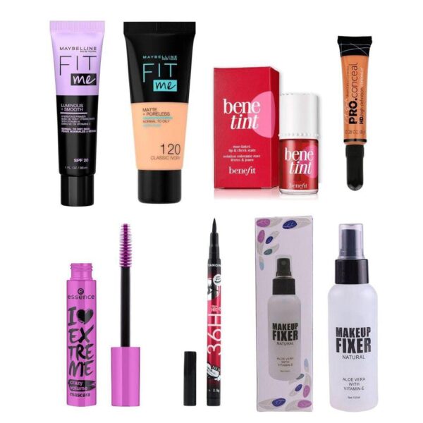 7 in 1 professional makeup deal - makeup fixer, bb tube,  primer,  benetint, pro concealer, mascara, liner