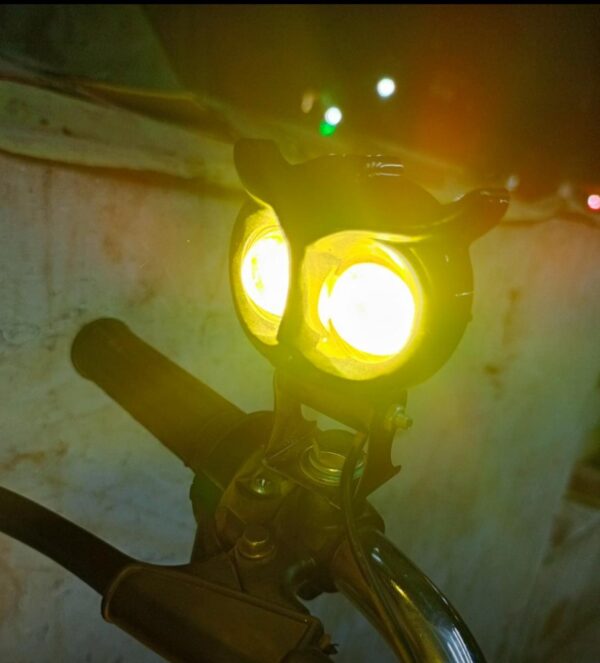 owl shape fog flash light low & high beam owl plastic body spot light for all cars and bikes (1pc) - Image 5