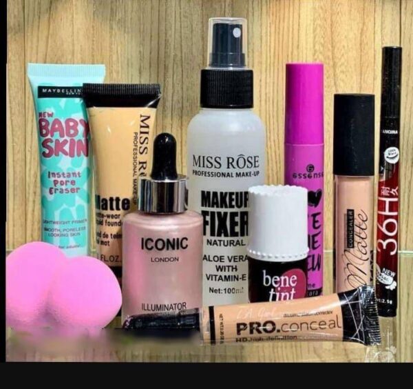 10 in 1 professional makeup deal - includes 36h liner, mascara, benetint, fixer