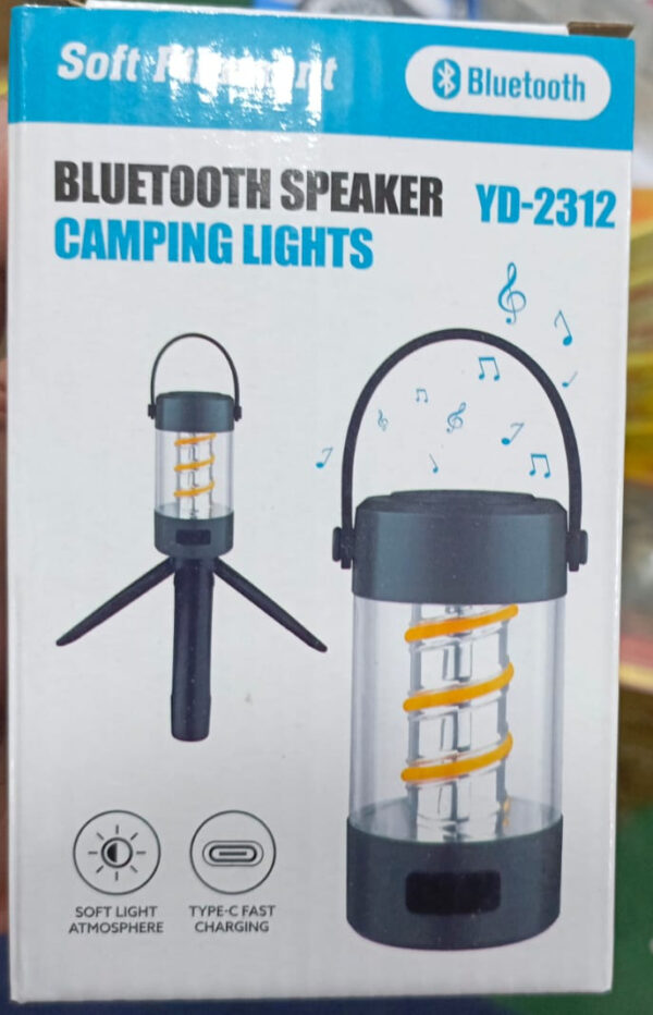 bluetooth speaker camping lights yd-2312 / rechargeable camping lantern, waterproof outdoor lamp / fishing hiking emergency - Image 2