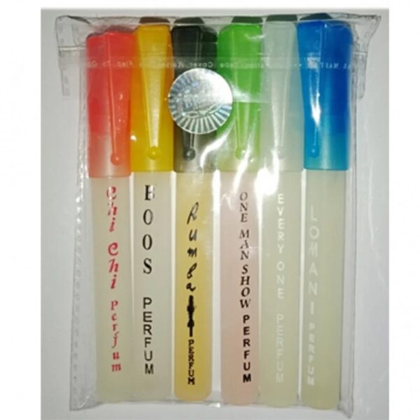 set of 6 different fragrances pocket sized perfumes for women- 8ml each - Image 3