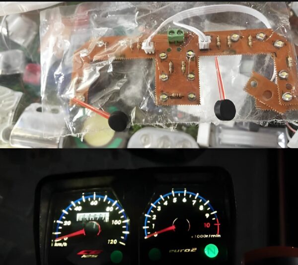 honda spedometer led glow kit with niddle for honda cg 125 motorcycle motor bike - Image 6