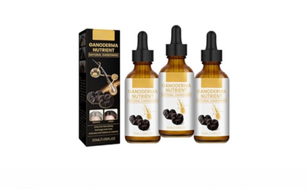 natural gandoderma anti greying hair darkening serum for your hair care nutrient natural darkening - Image 2