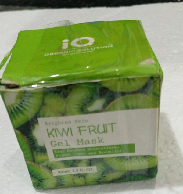 kiwi gel mask iq organic solution face mask (nw000320) - Image 2