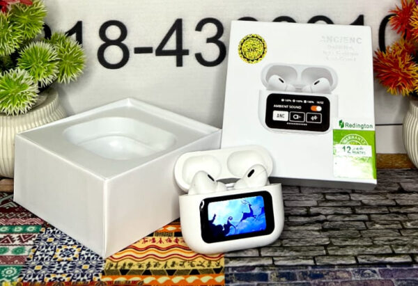 a9 pro digital display case airpods  / anc/enc touch screen wireless earbuds - Image 2