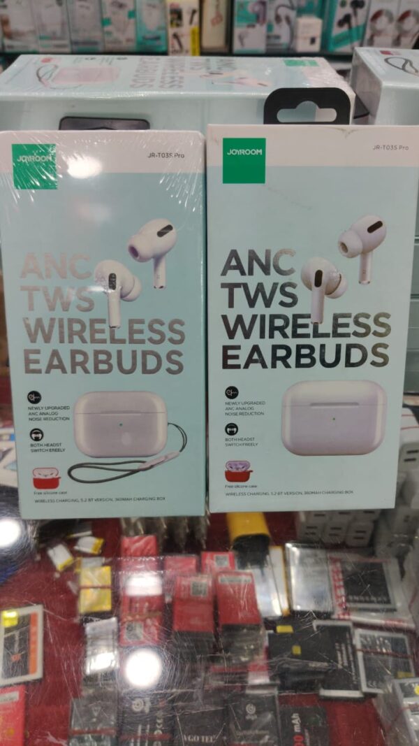 t03s pro joyroom tws active noise cancelling anc earbuds - random color - Image 2