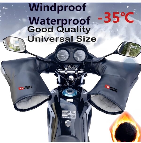 pair bike rider handle gloves for winter special quality waterproof - Image 2