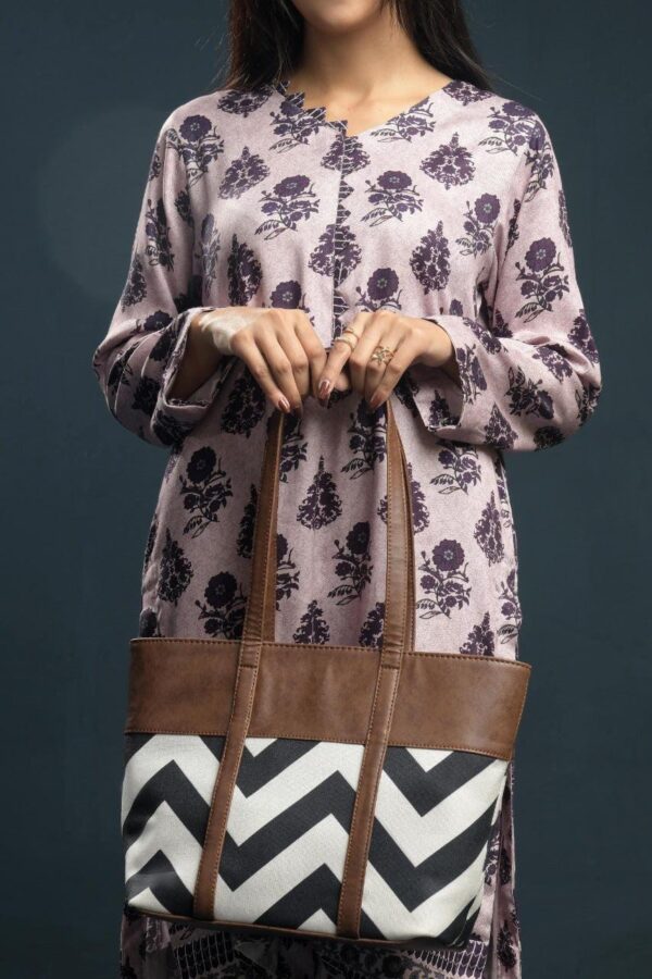 women's pu leather printed tote bags for women tote bag, purse and shoulder bag - Image 4