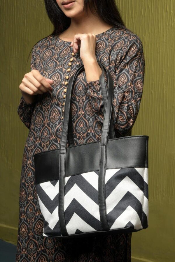 women's pu leather printed tote bags for women tote bag, purse and shoulder bag - Image 8