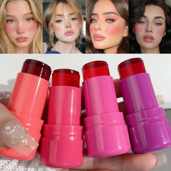 mocallure jelly blush stick rouge cream shimmer blusher stick monochrome blush mud matte moisturizing makeup lip tint cheek