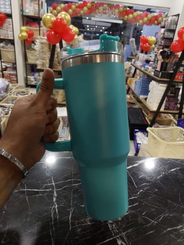 stainless steel tumbler water bottle travel tumbler vacuum insulated mug (1200ml) (random color) - Image 5