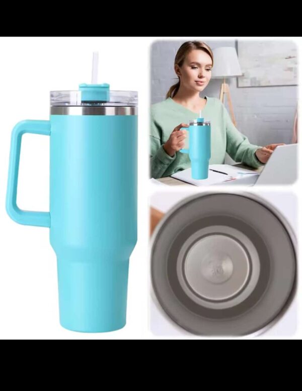 stainless steel tumbler water bottle travel tumbler vacuum insulated mug (1200ml) (random color) - Image 8