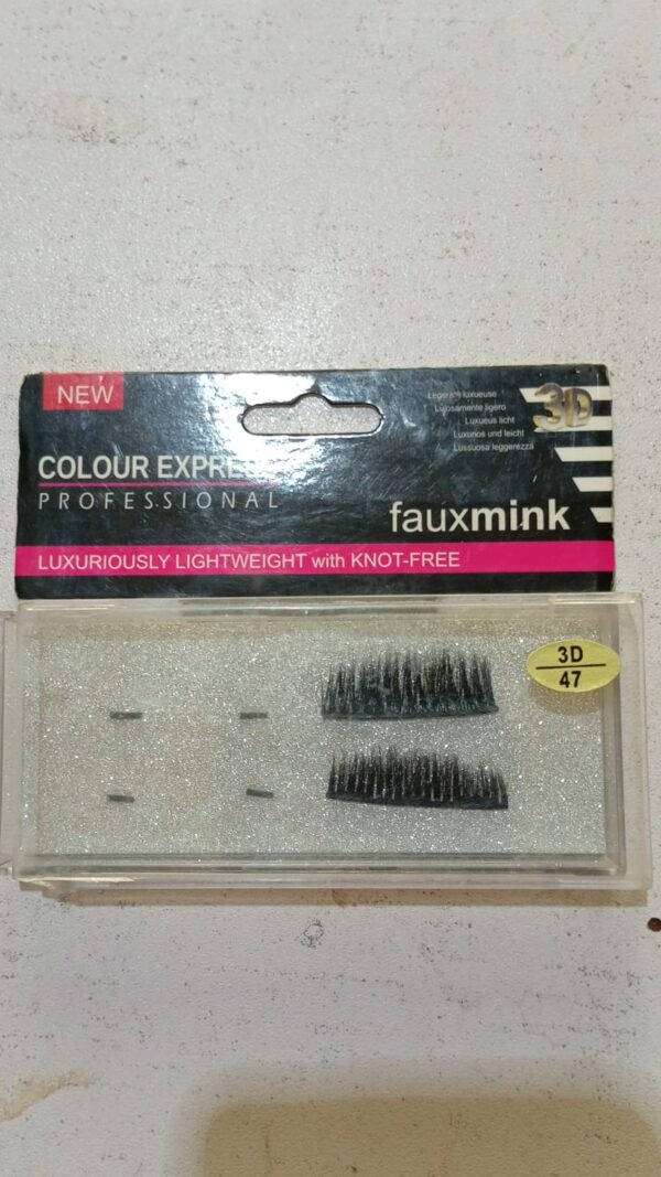 (nw000266) 3d (1 pair eyelashes natural look fluffy volume (without glue) - Image 2