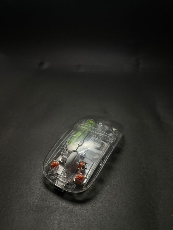rgb wireless transparent mouse dual-mode rechargeable mouse with led lights - Image 11
