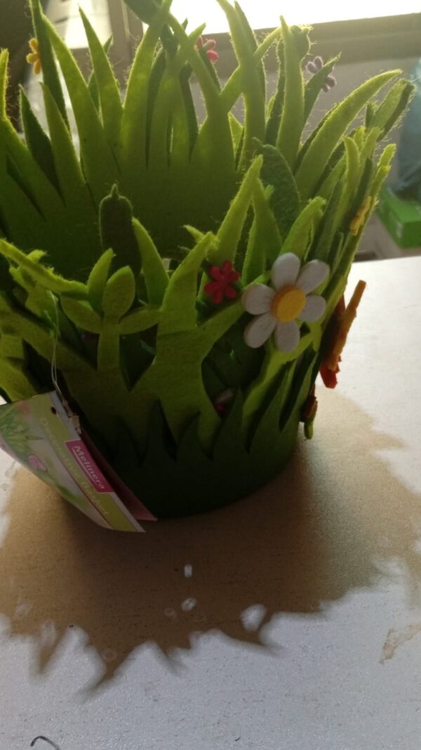 (nw0002) butterfly round candy bucket /  storage basket easter gift basket - Image 2