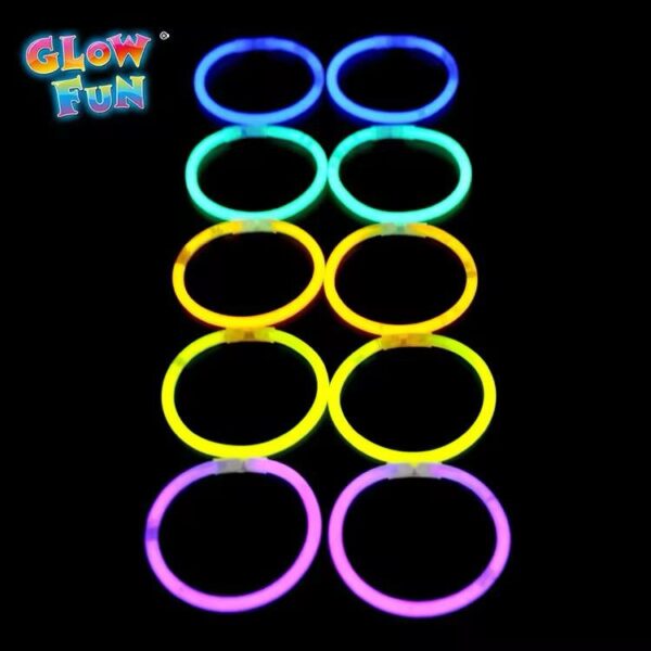 bright glow sticks party fluorescence glow sticks bracelets necklaces neon for wedding party sticks (50 pcs in box ) - Image 5