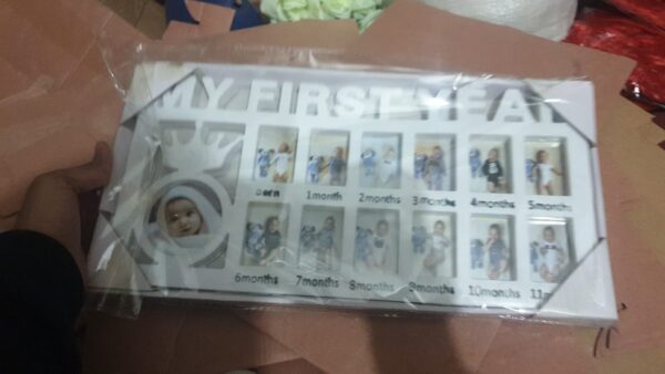 newborn baby photo frame baby pictures plastic frame for 12 months monthly milestone photo frame my first year picture frame for baby newborn - Image 12
