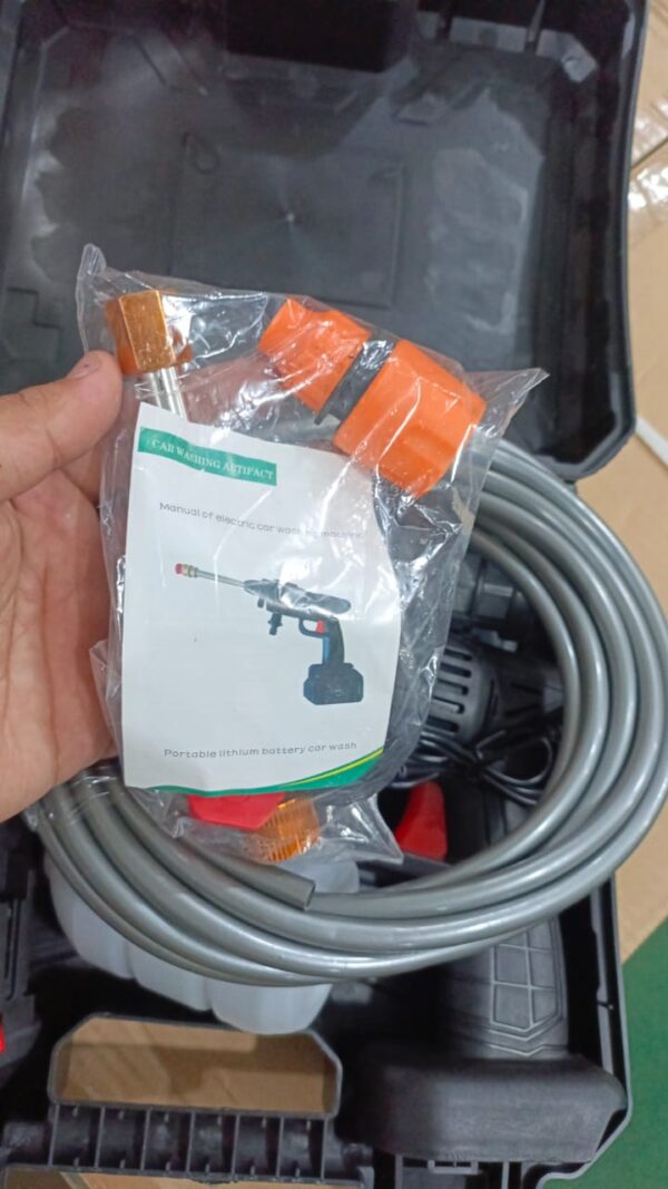 automatic cordless wireless car wash spray gun high pressure 48v lithium water jet foam car washer gun(double battery ) - Image 3