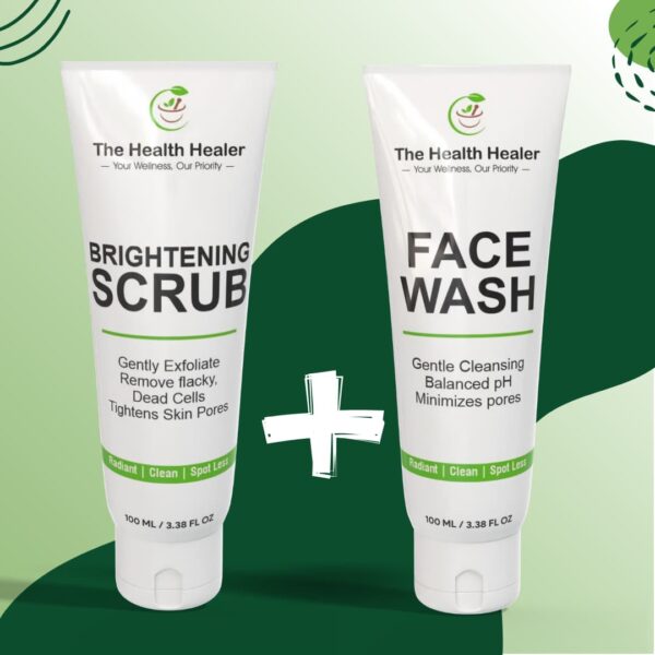 2 in 1 brightening facewash & scrub deal moisturizes your skin, pack of 2 - Image 2