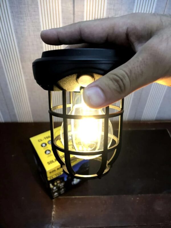 solar wall lights outdoor,solar camping lights with 3 lighting modes & motion sensor, waterproof led solar camping lantern lamp - Image 4