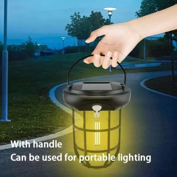 solar wall lights outdoor,solar camping lights with 3 lighting modes & motion sensor, waterproof led solar camping lantern lamp - Image 7